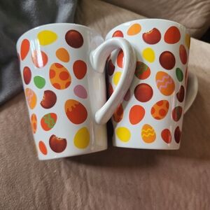 Colorful Easter Egg Patterned Mugs